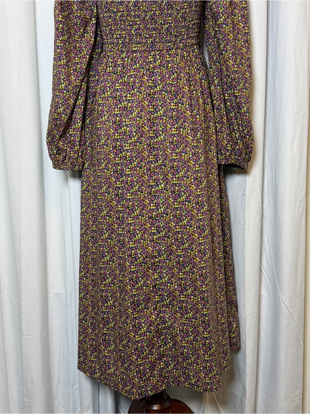 J.Crew Daydream Dress Liberty Busy Izzy Floral Medium Smocked Midi - Picture 11 of 14